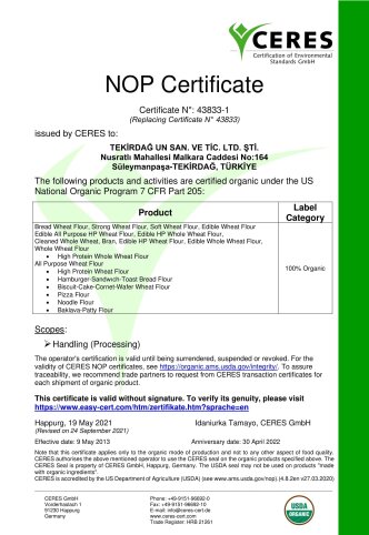 CERTIFICATS BIOLOGIQUES NOP 2021 r1